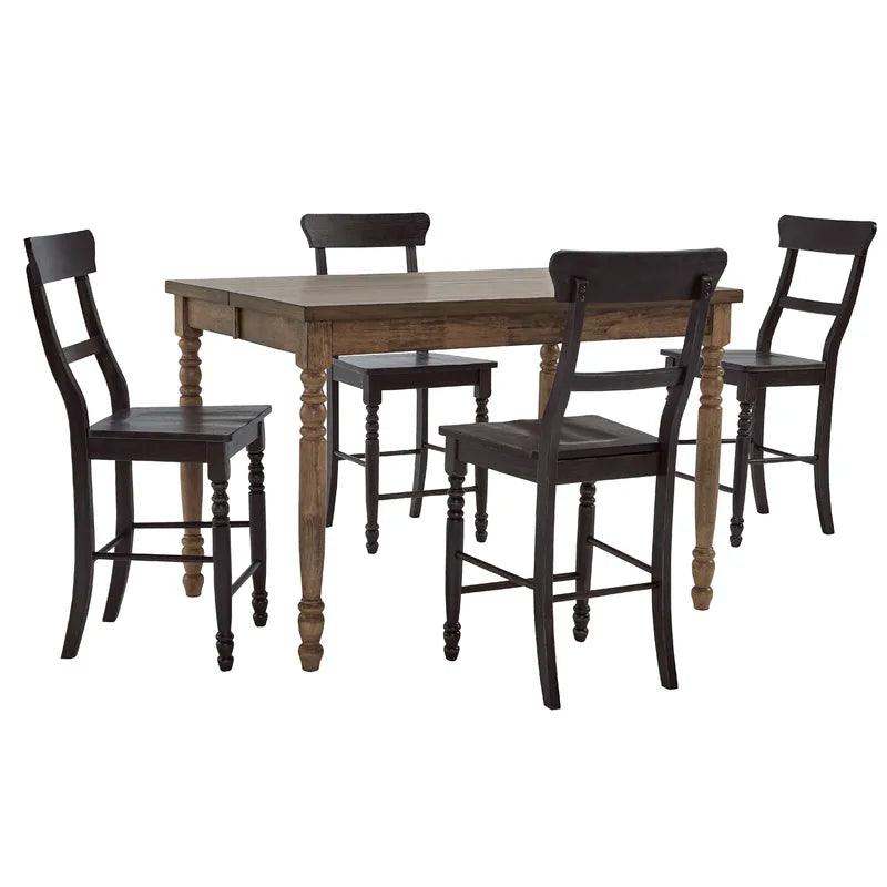 Court 5 - Piece Extendable Dining Set - Ouch Cart