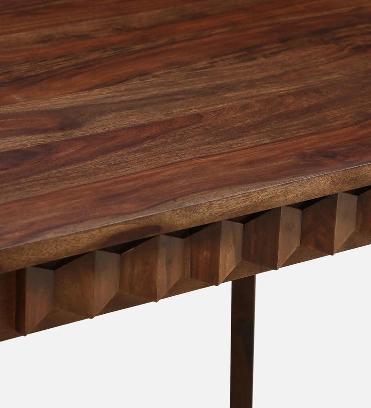 Sheesham Wood 6 Seater Dining Set In Provincial Teak Finish - Ouch Cart