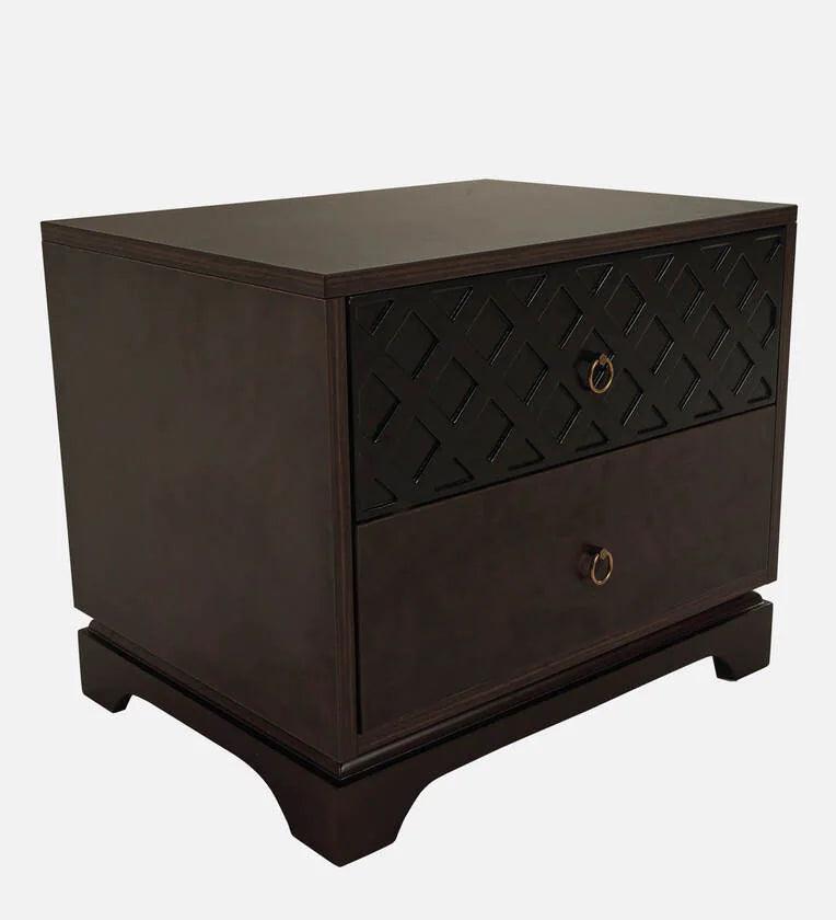 Bedside Table In Brown Colour - Ouch Cart