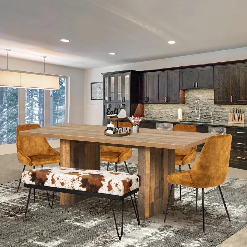 6 - Piece Double Pedestal Dining Set - Ouch Cart