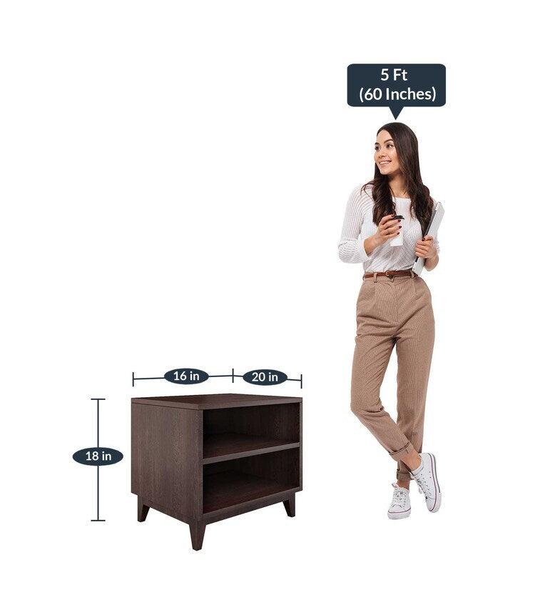 York Night Table in Brown Colour - Ouch Cart