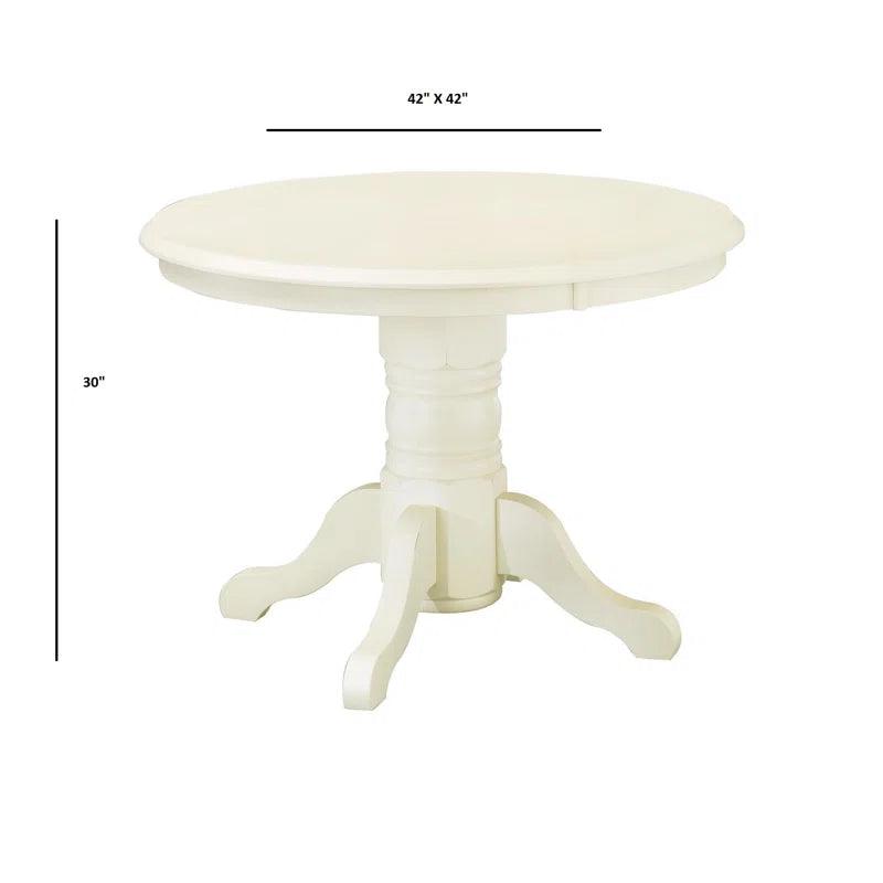 5 - Piece Solid Wood Pedestal Dining Set - Ouch Cart