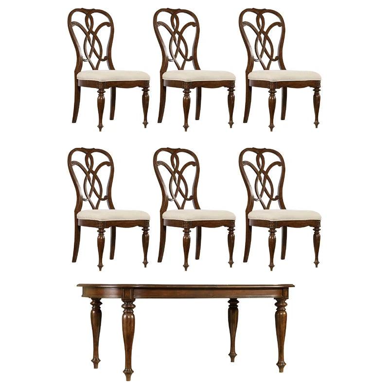 7 - Piece Extendable Dining Set - Ouch Cart