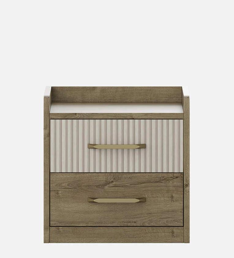 Gloria Bedside Table in Sebastain Oak Finish - Ouch Cart