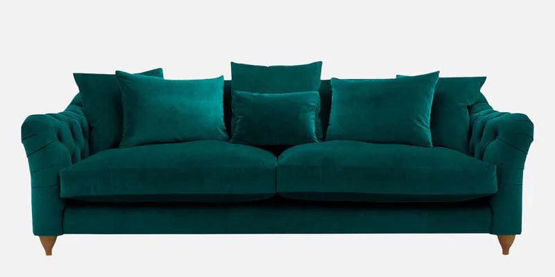 Fabric 3 Seater Sofa in Greenish Blue Colour - Ouch Cart