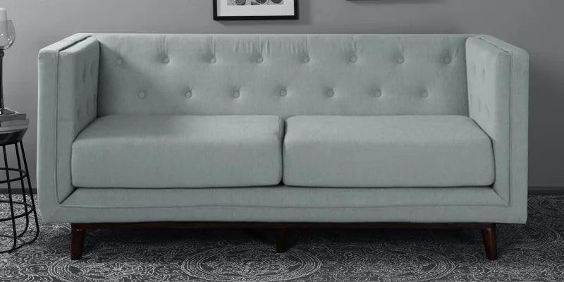 Fabric 3 Seater Sofa In Ice Blue Colour - Ouch Cart