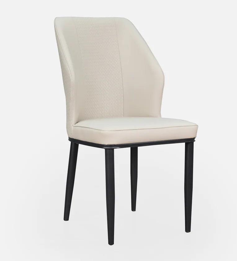 Marble 6 Seater Dining Set in White & Black Colour - Ouch Cart