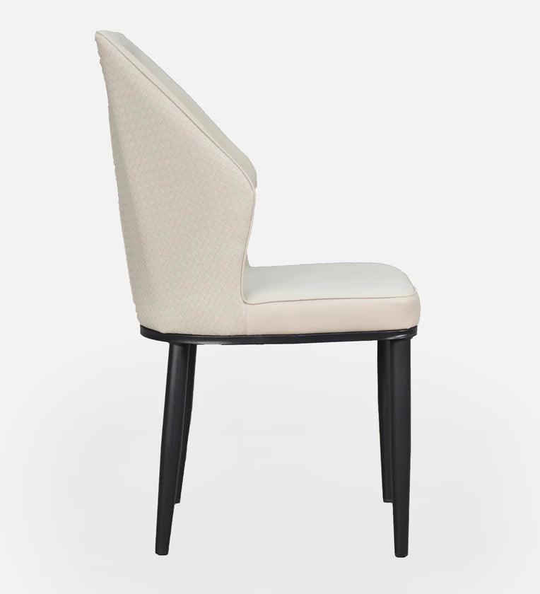 Marble 6 Seater Dining Set in White & Black Colour - Ouch Cart