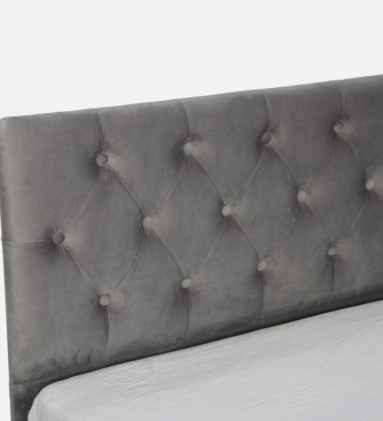 King Size Bed in Frosty White Finish with Hydraulic Storage - Ouch Cart