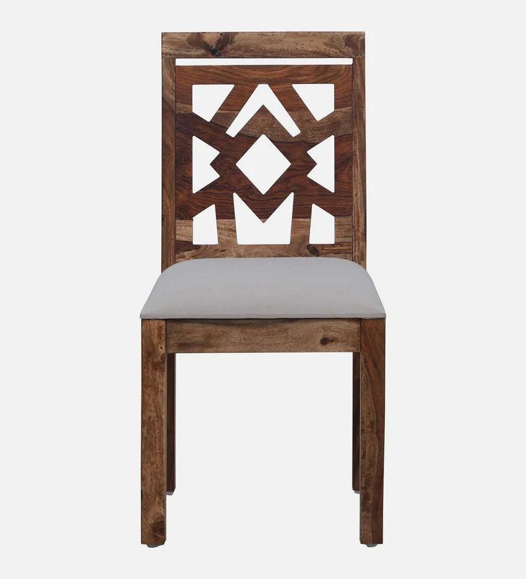 Sheesham Wood 6 Seater Dining Set In Rustic Teak Finish - Ouch Cart