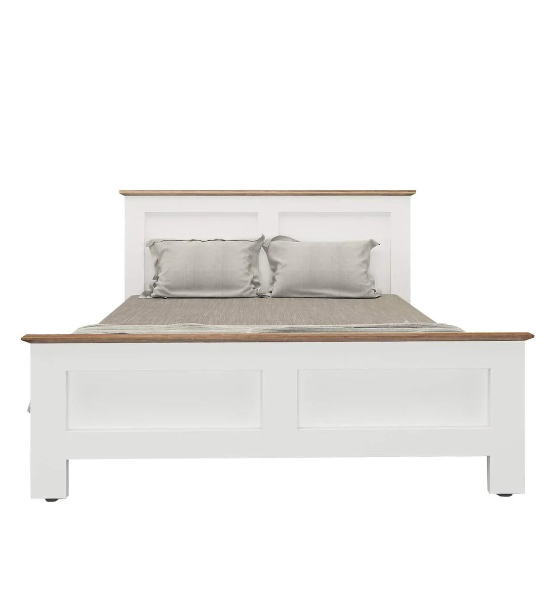 Colen King Size Bed in Mist White Finish