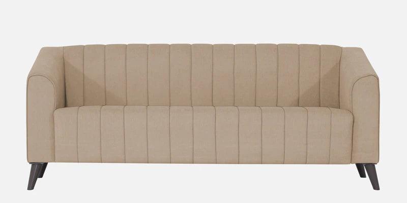 Fabric 3 Seater Sofa in Beige Colour - Ouch Cart
