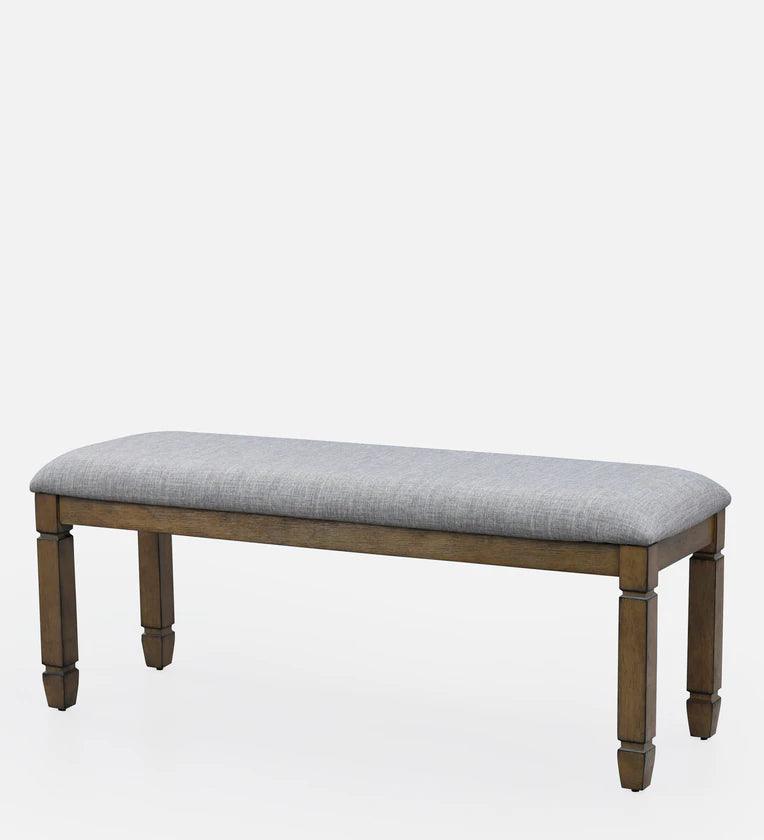 Solid Wood 6 Seater Dining Set in Light Brown Colour With Bench - Ouch Cart