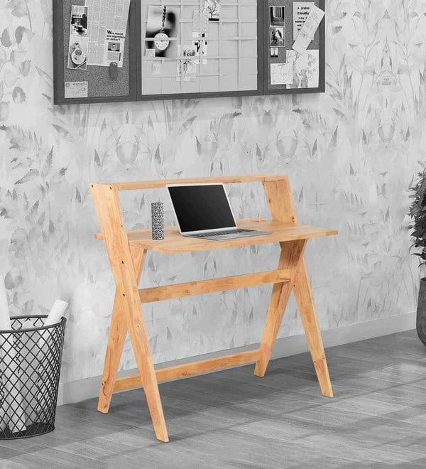 Anton Study Table in Natural Finish - Ouch Cart