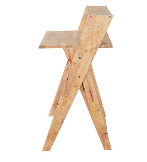 Merve Rocio Study Table in Natural Finish - Ouch Cart