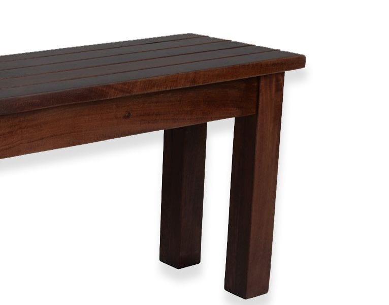 Sheesham Wood Hallway Bench In Walnut Finish - Ouch Cart