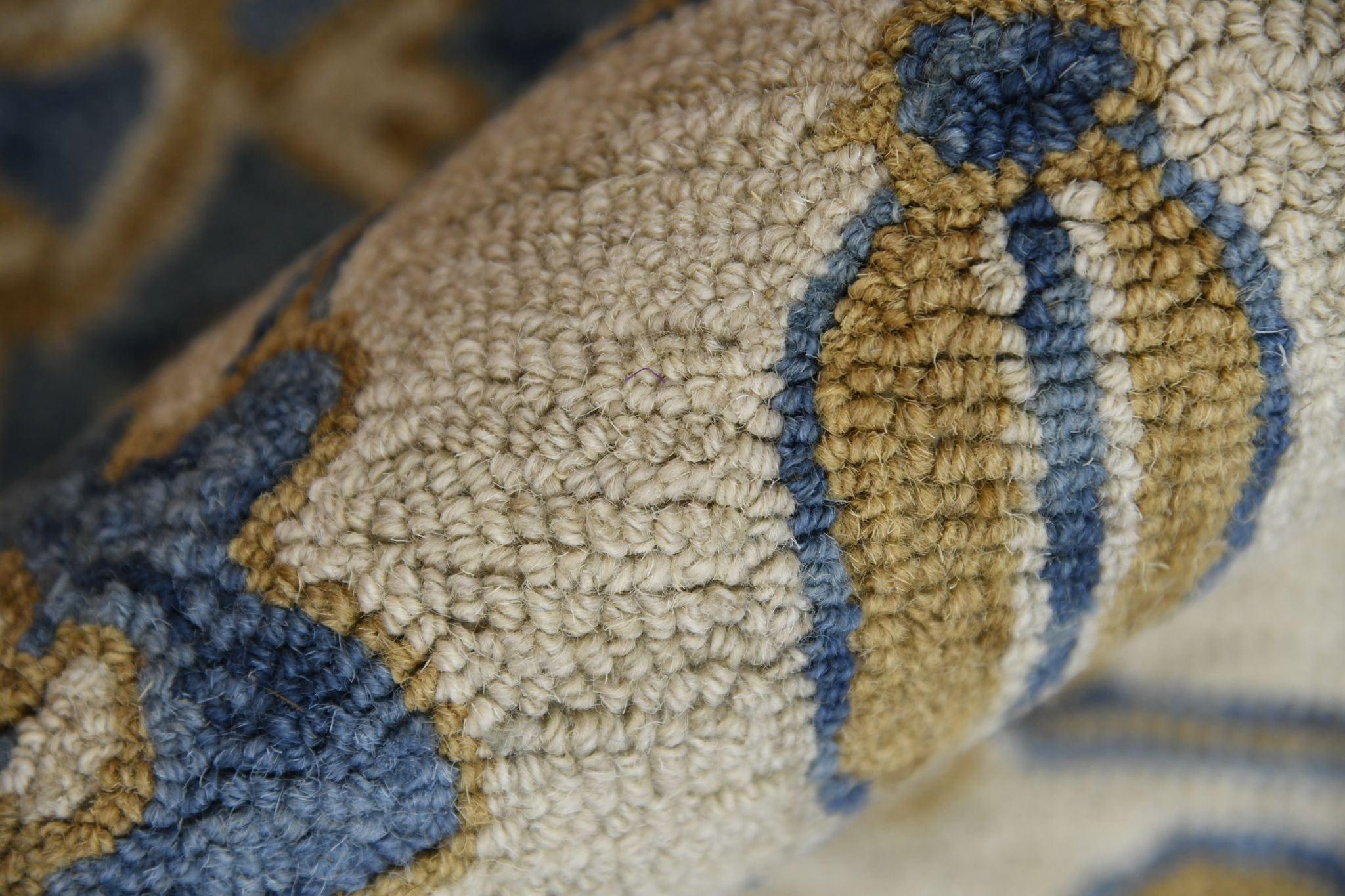 Royal Blue Wool Romania 4x6 Feet Hand-Tufted Carpet - Rug - Ouch Cart