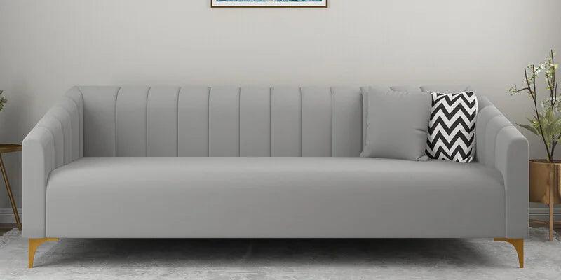 Velvet 3 Seater sofa in Bone White colour - Ouch Cart
