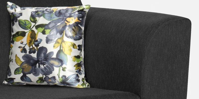 Fabric 3 Seater Sofa In Mystic Black Colour - Ouch Cart