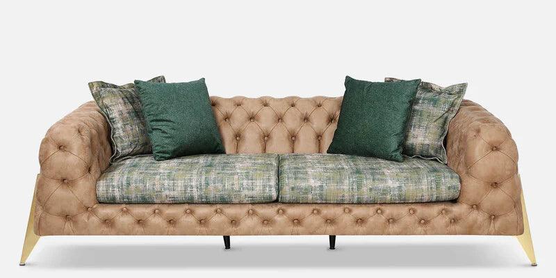 Fabric 3 Seater Sofa in White Colour - Ouch Cart