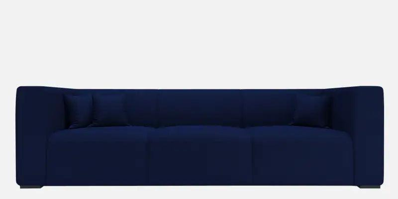 Fabric 3 Seater Sofa In Navy Blue Colour - Ouch Cart