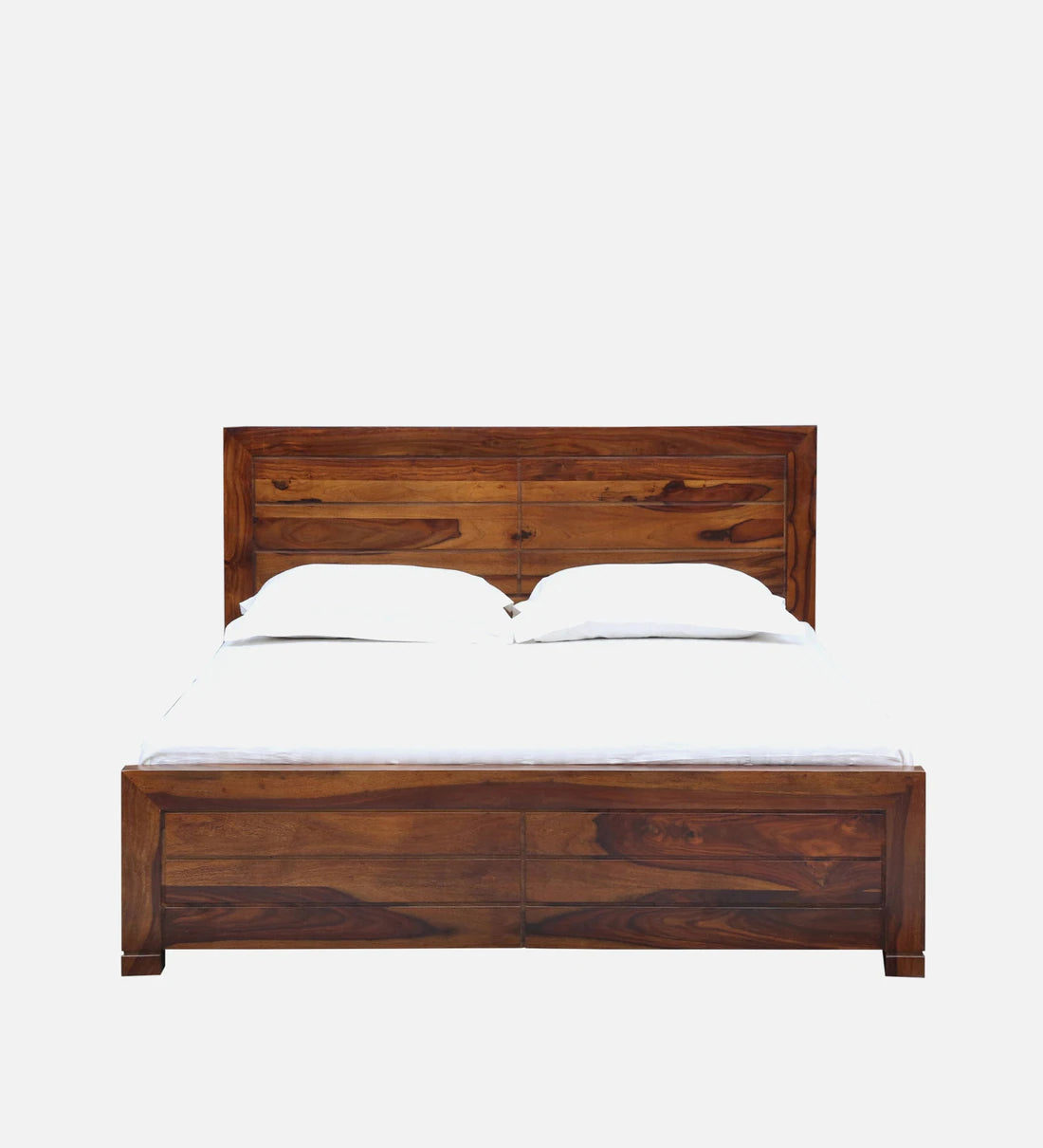 Sheesham Wood King Size Bed In Provincial Teak With BoxStorage