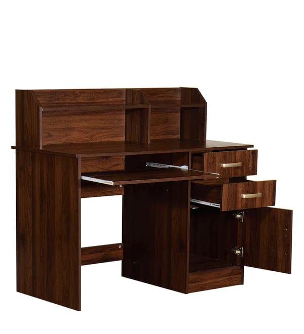 Carlos Computer Table In Columbia Walnut Finish - Ouch Cart