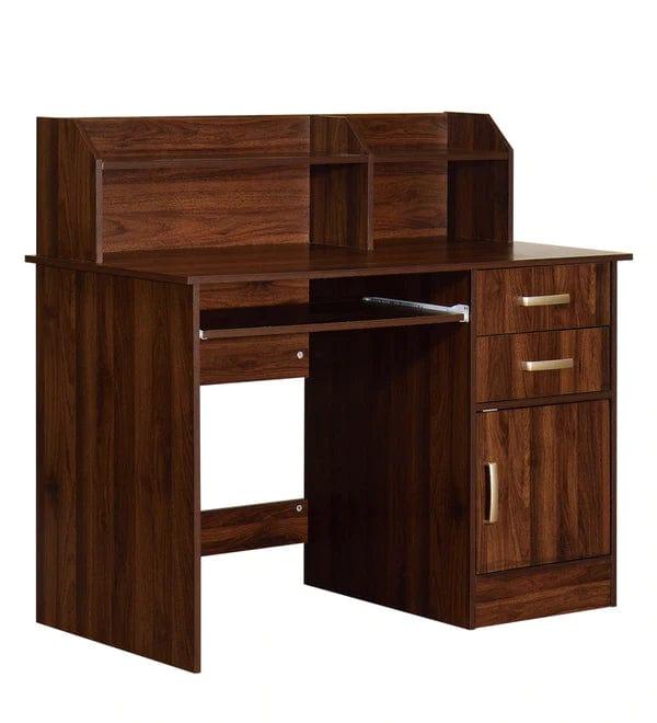 Carlos Computer Table In Columbia Walnut Finish - Ouch Cart