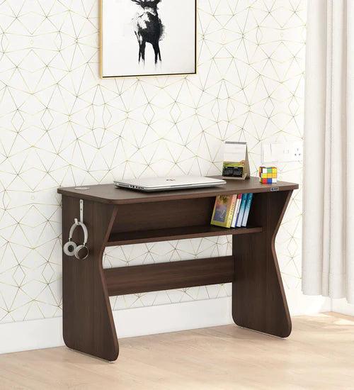 Elif Study Table in Maldou acacia Finish - Ouch Cart