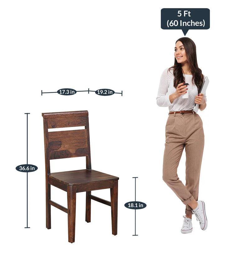 Sheesham Wood 6 Seater Dining Set in Country Light Finish with Bench - Ouch Cart