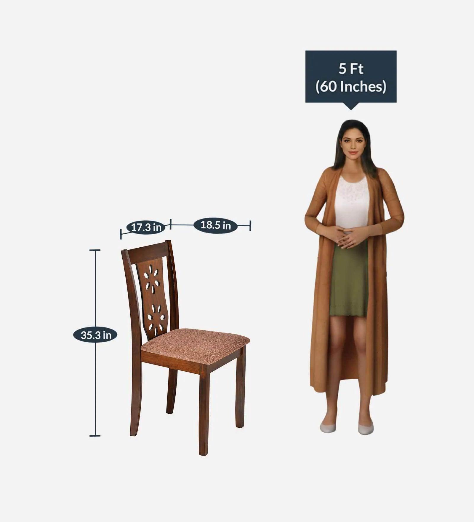 Sutlej 4 Seater Dining Set in Antique Cherry Finish with Bench - Ouch Cart