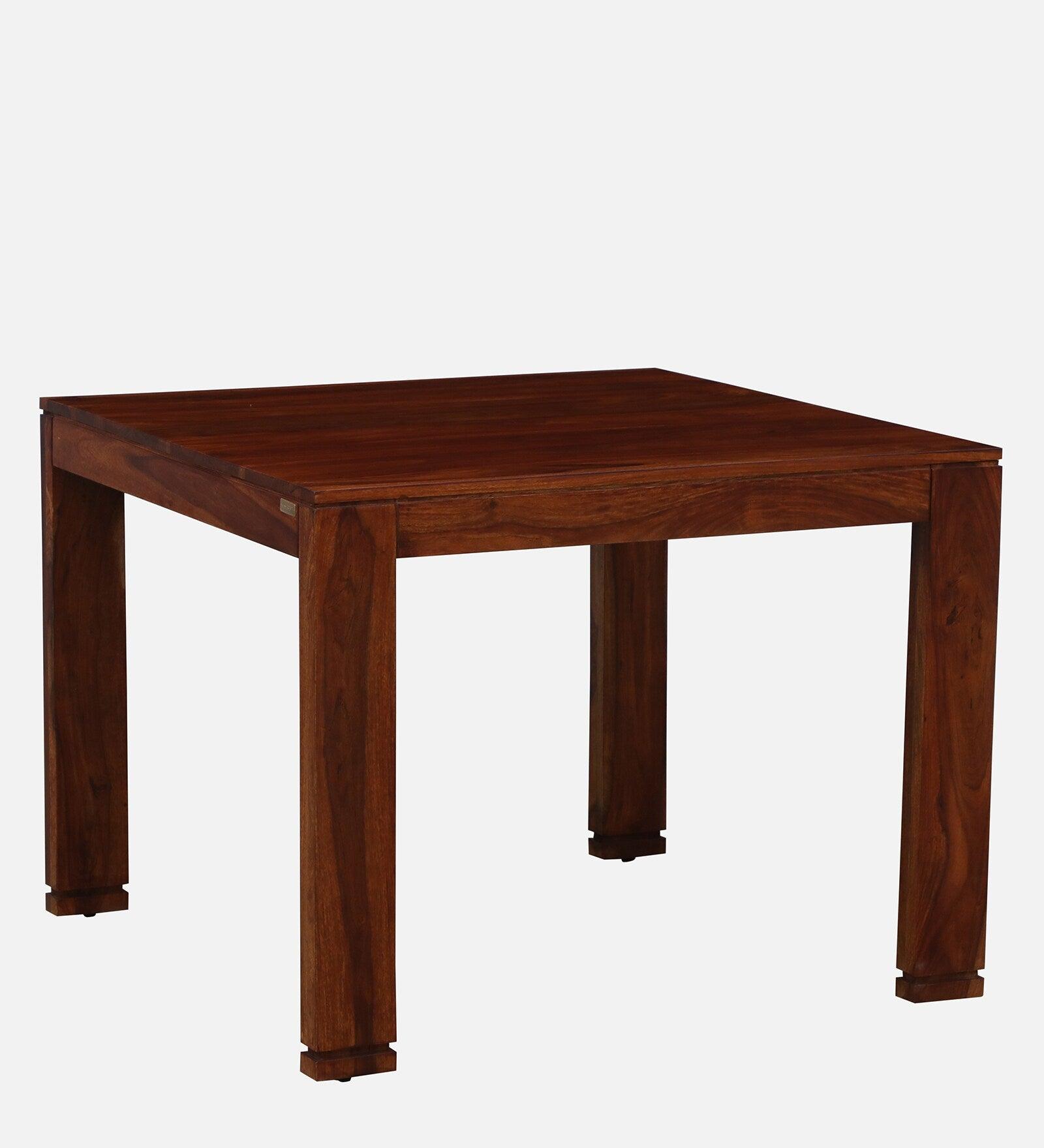 Sheesham Wood 4 Seater Dining Set In Honey Oak Finish - Ouch Cart