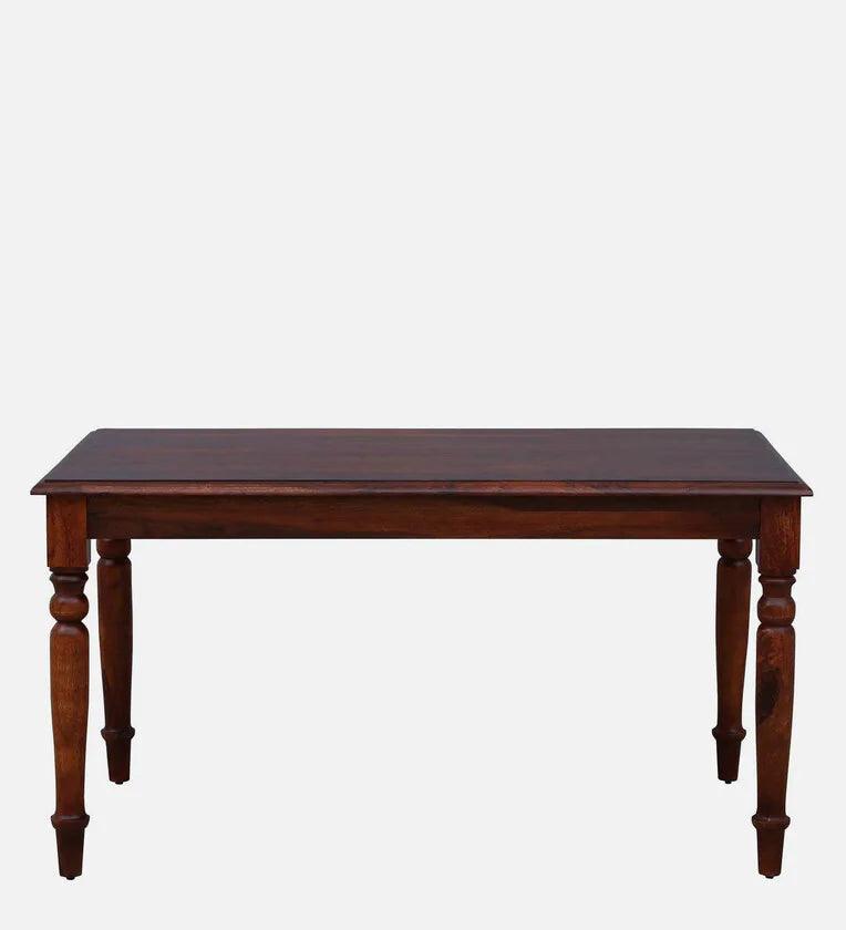 Sheesham Wood 6 Seater Dining Set in Scratch Resistant Honey Oak Finish - Ouch Cart