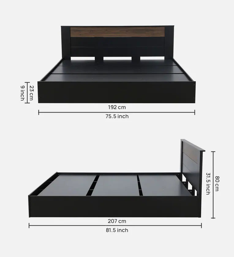 King Size Bed in Wenge Finish