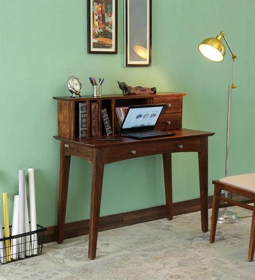 Saanvi Study Table In Provincial Teak Finish - Ouch Cart
