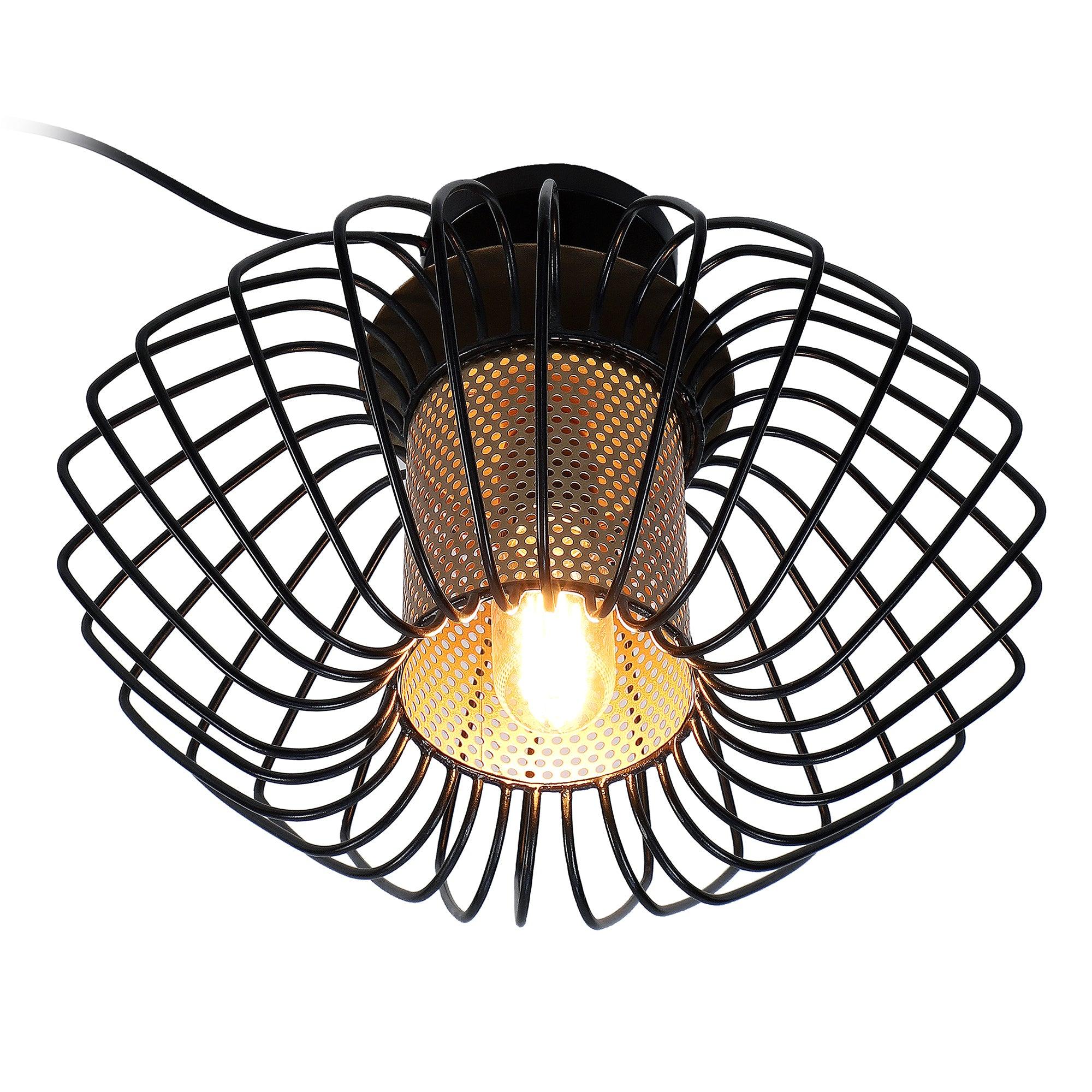 Salma 1 Head Black Mordern Chandelier By SS Lightings - Ouch Cart