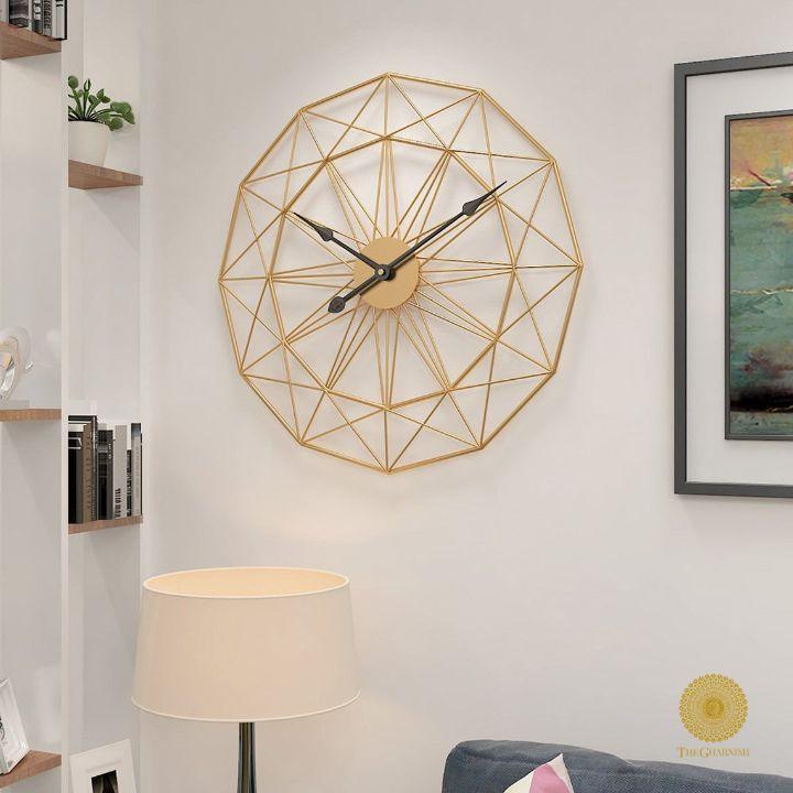 GOLDY GOLD WALL CLOCK - Ouch Cart
