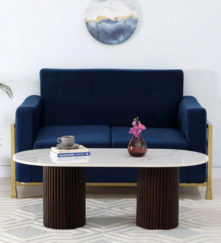 Large Coffee Table in Dark Walnut Finish - Ouch Cart