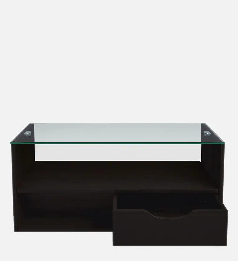 Glass Coffee Table in Wenge Colour, - Ouch Cart