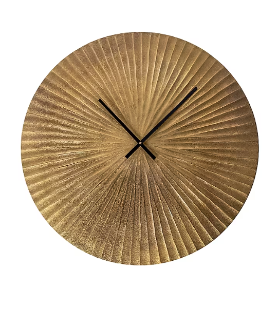 Circle Gold Wall Clock