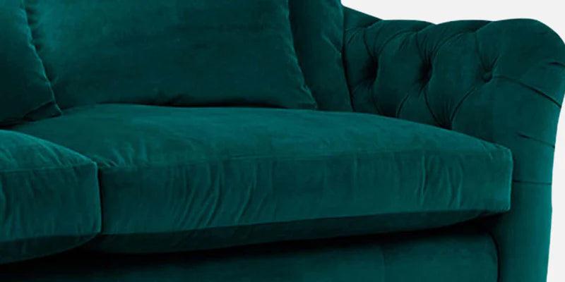 Fabric 3 Seater Sofa in Greenish Blue Colour - Ouch Cart