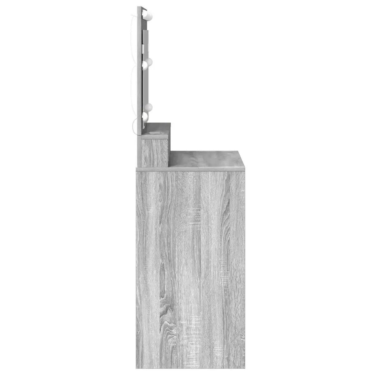 vidaXL Gray Sonoma Dressing Table – Engineered Wood Vanity Desk 31.1"x16.1"x53.1