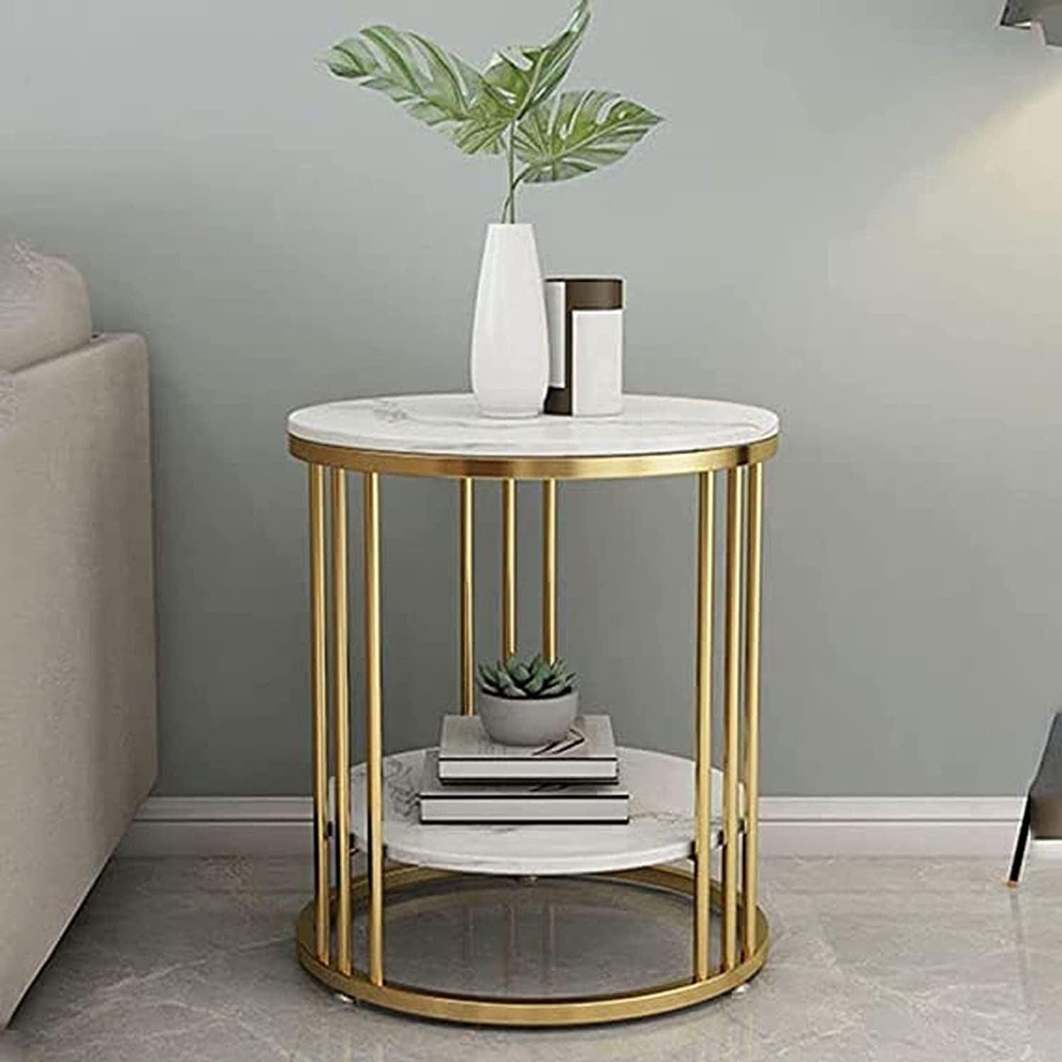 Lynton Two-Tier Sofa Side Table for Living Room - Ouch Cart