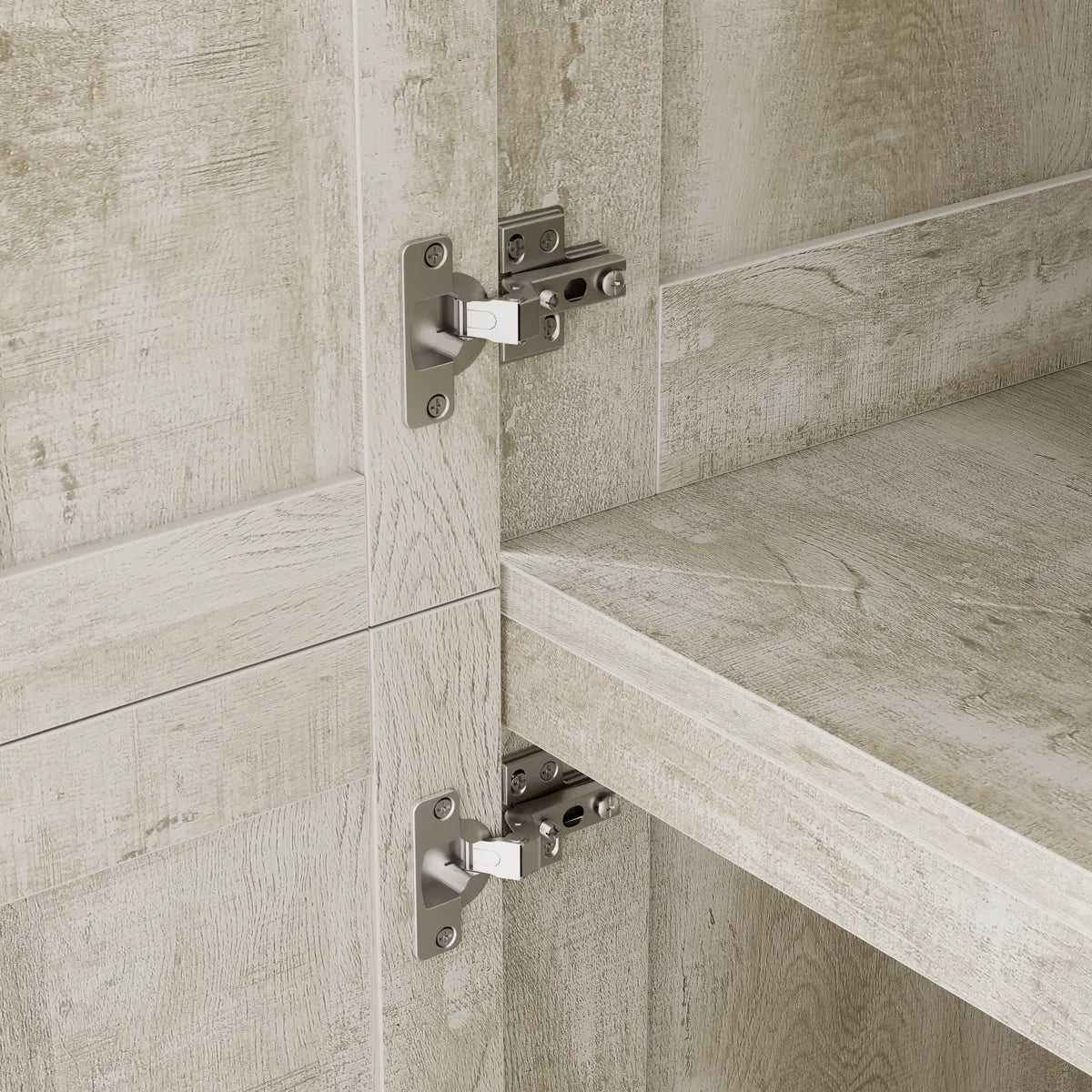 Sturdy 2-Door Wardrobe Closet with Hanging Rod and Spacious Interior