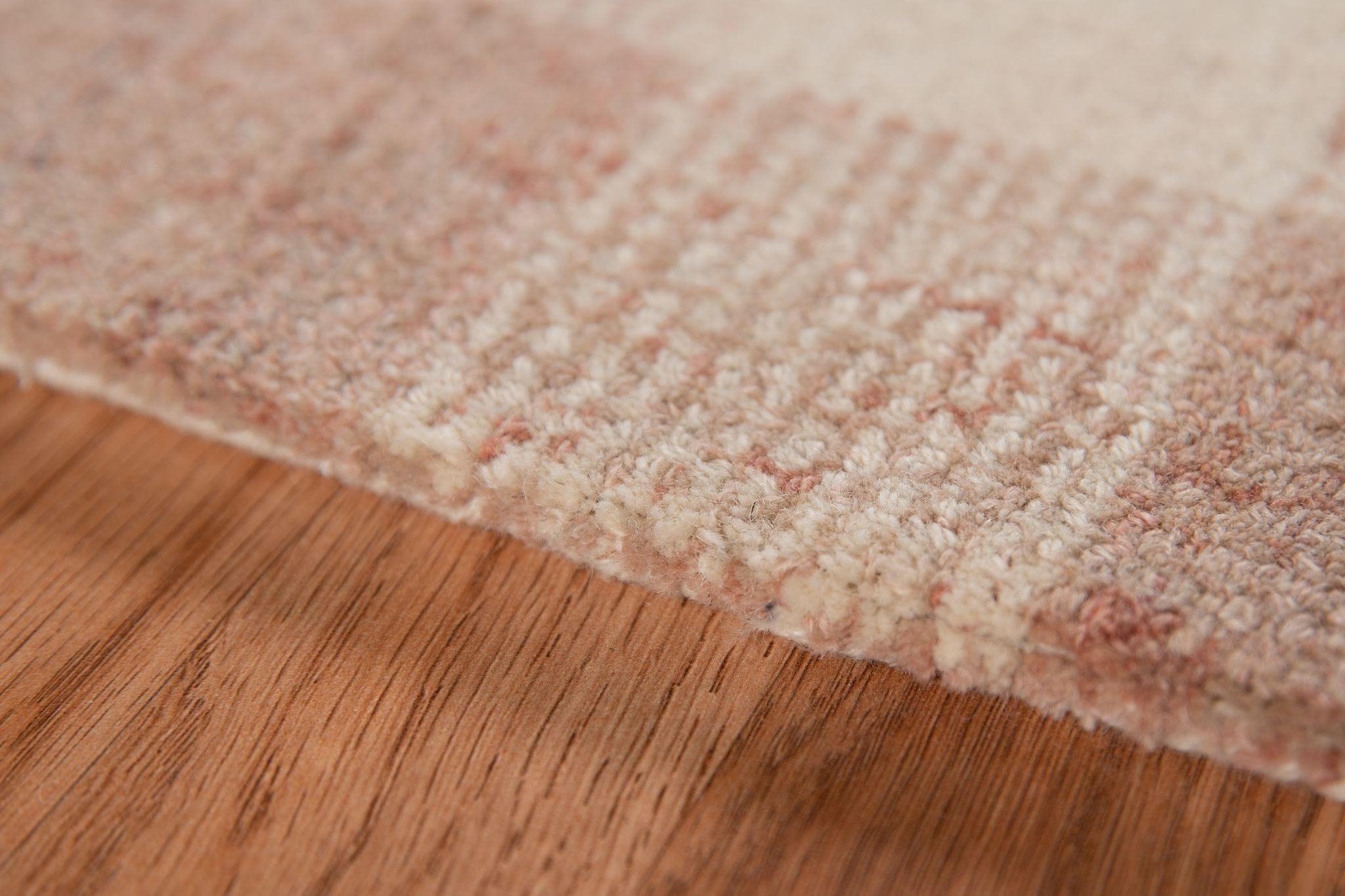 Rose Gold Wool Tartan 8X10 Feet Hand-Tufted Carpet - Rug - Ouch Cart