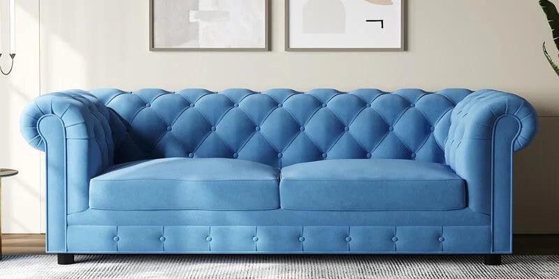 3 Seater Sofa in Royal Blue Colour - Ouch Cart