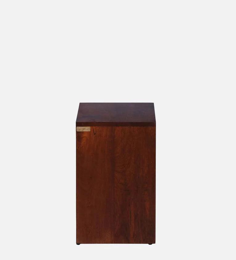 Z Solid Wood Rhs Bedside Table In Honey Oak Finish With Drawers - Ouch Cart