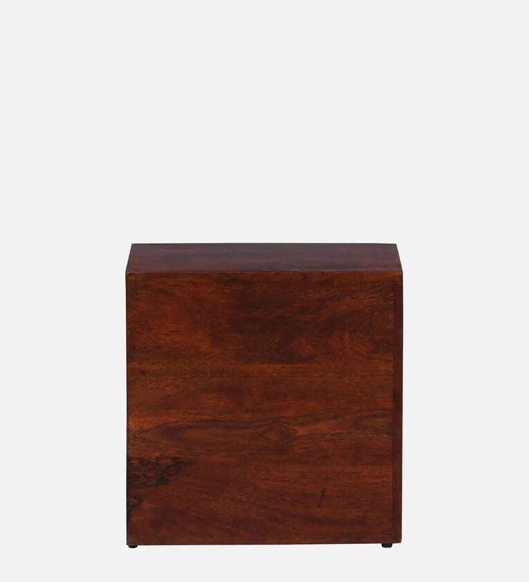 Z Solid Wood Rhs Bedside Table In Honey Oak Finish With Drawers - Ouch Cart