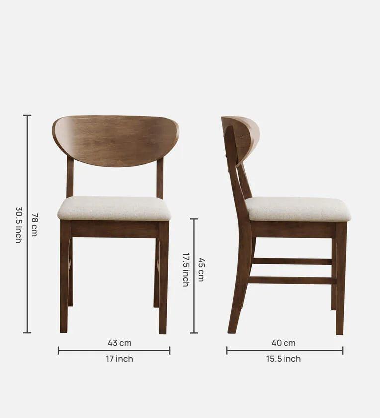 Solid Wood 6 Seater Dining Set In Marble Finish - Ouch Cart