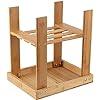 Bamboo Foot Stool, Bamboo Small Seat Stool for Garden, Living Room, Kitchen, Bathroom, Bedroom - Ouch Cart